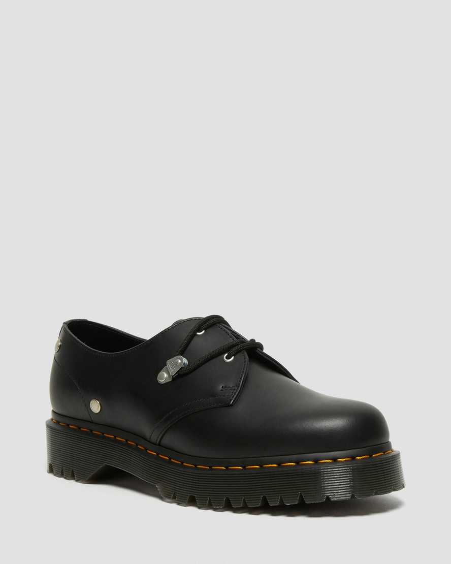 Dr. Martens 1461 Bex Stud Deri Kadın Oxford Ayakkabı - Ayakkabı Siyah |EBPOK0173|